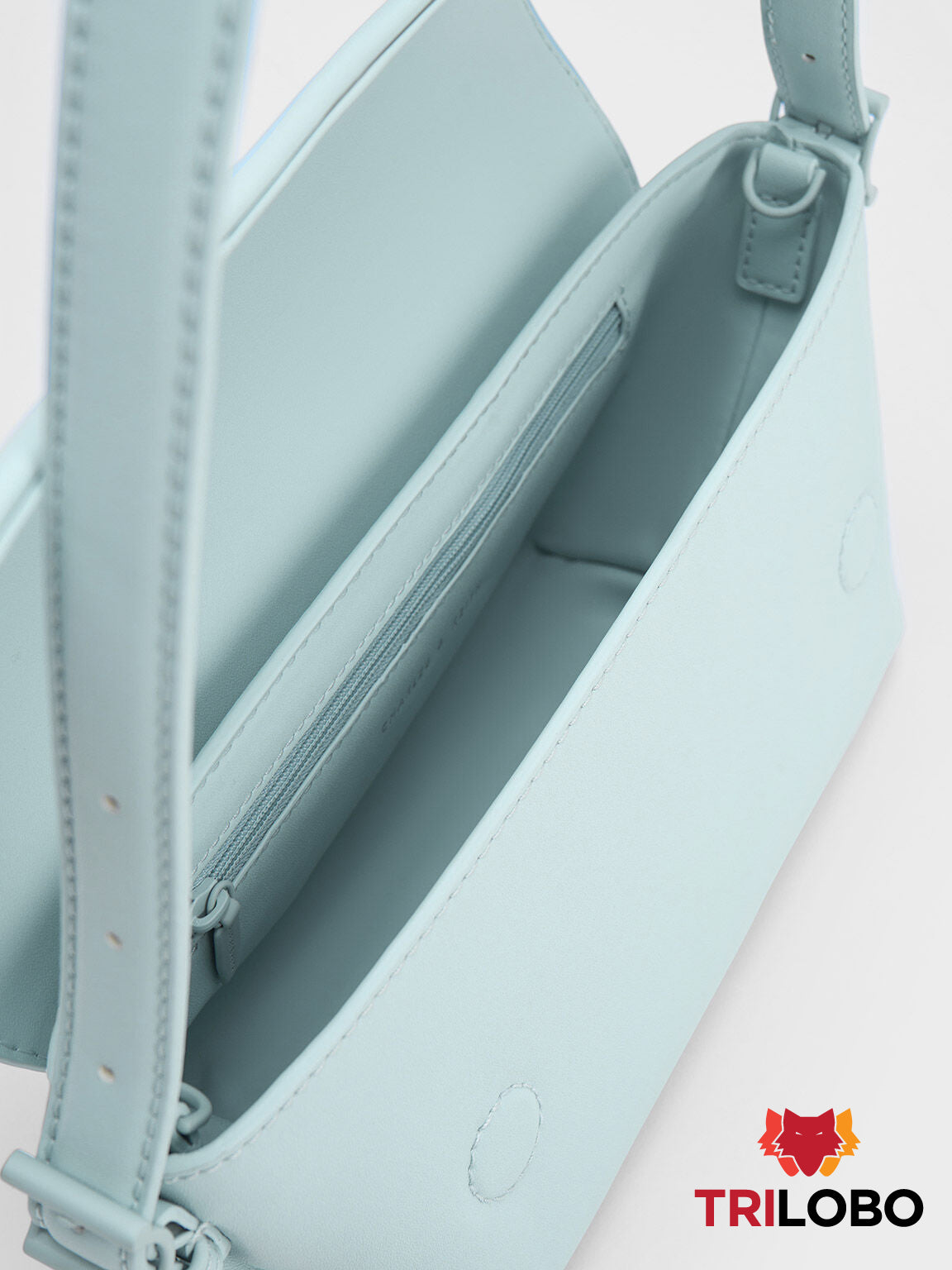 TRILOBO™- Boaz Geometric Front Flap Bag - Blue